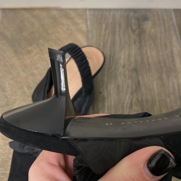 Zara black suede pointed toe heels size 36. NWT - Picture 13 of 15
